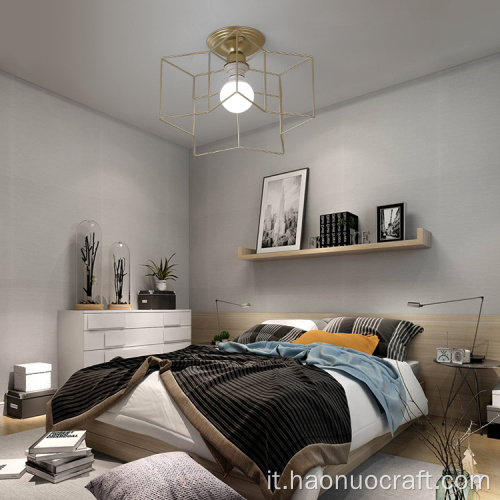 Lampada da camera da letto personalità lampada creativa moderna in ferro battuto